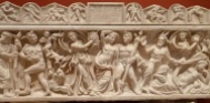 Bacchanalia (Bakkheia) scene on sarcophagus (210-220)